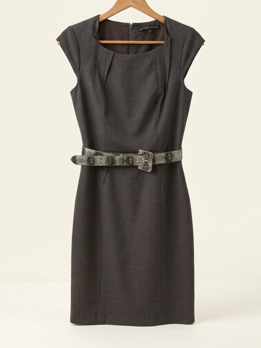 ANTONIO MELANI Dress with Snake Print Belt